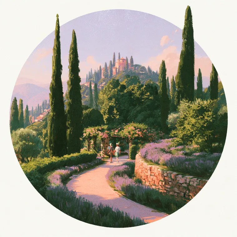 Cypress Garden Roundel — Printed