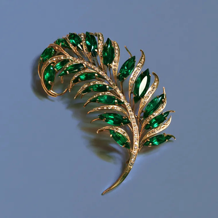 Emerald Fern Brooch