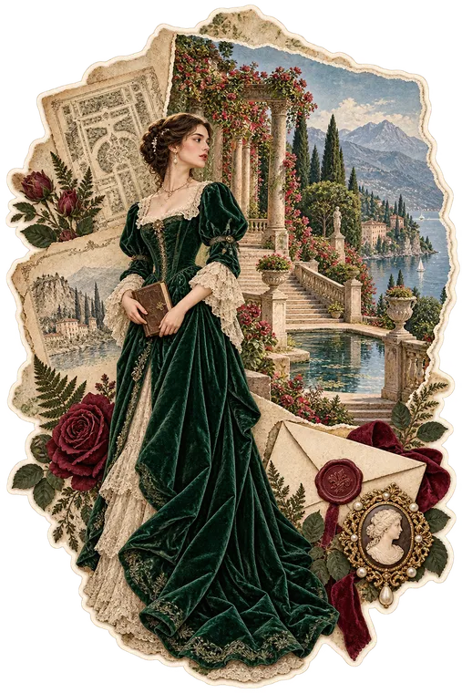 Emerald Lakeside Garden — Printed