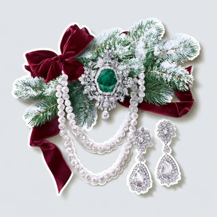 Frosted Emerald Corsage