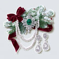 Frosted Emerald Corsage — Printed
