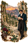 Gentleman in Prague Palace Gardens — Printed