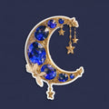 Midnight Crescent Jewel — Printed
