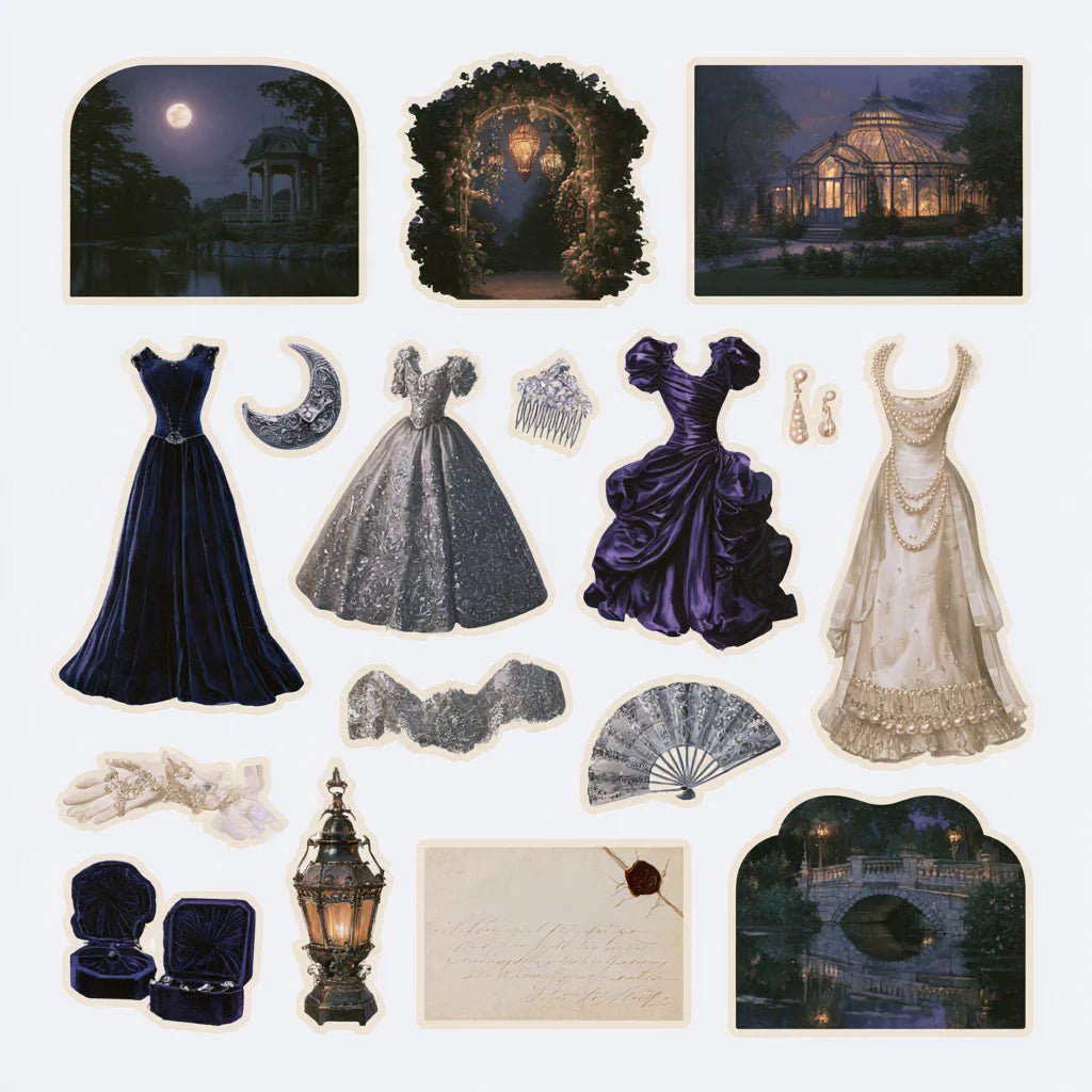 Moonlit Garden · Sheet III — Printed