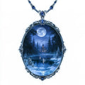 Moonlit Sapphire Pendant — Printed
