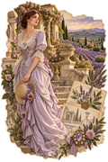 Provençal Lavender Terrace — Printed