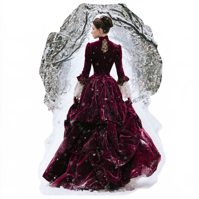 Snowfall Silhouette — Printed