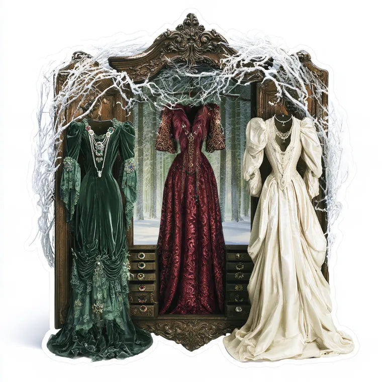 Three Gowns Armoire — Printed