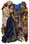 Venetian Twilight in Sapphire Silk