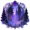 Violet Forest Portal — Printed