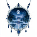 Winter Moon Medallion — Printed