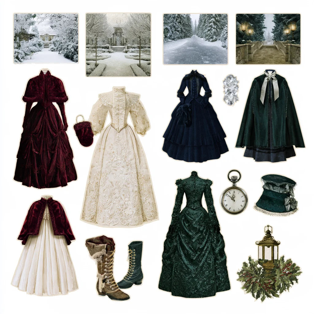 Winter Promenade · Sheet I — Printed