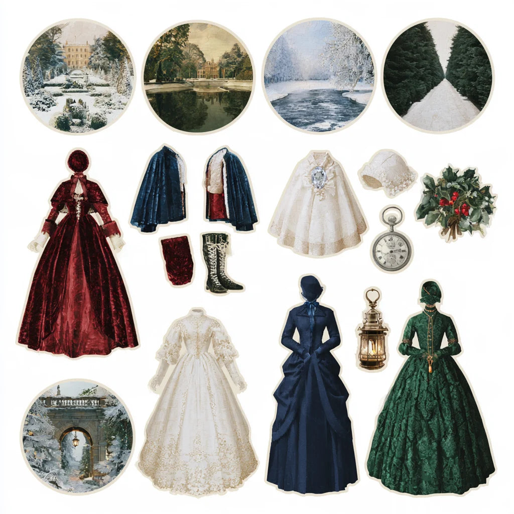 Winter Promenade · Sheet II — Printed